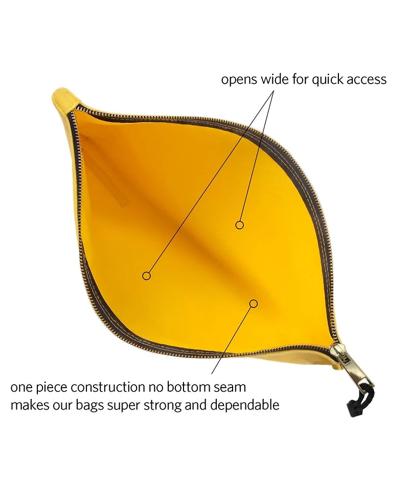 Xdovet Canvas Tool Pouch Zipper Bag Carabiner Clip