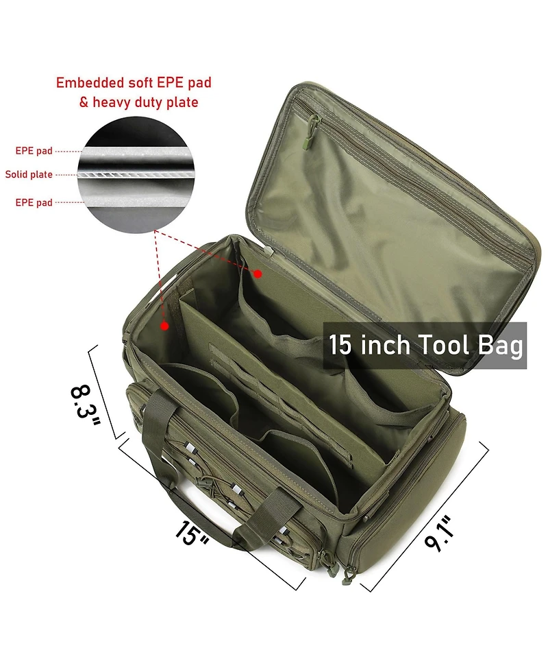 Xdovet Tool Bag Organizer Shoulder Work Tote Repairman Carpenters Handymen