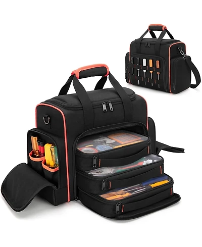 Xdovet Tool Bag 3 Removable Cases 2 Layers Tote