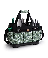 Xdovet Garden Tool Bag Hard Bottom Tote Shoulder Pockets