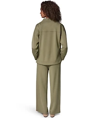 Donna Karan Weekend Women's Jet Setter Long-Sleeve V-Neck Top
