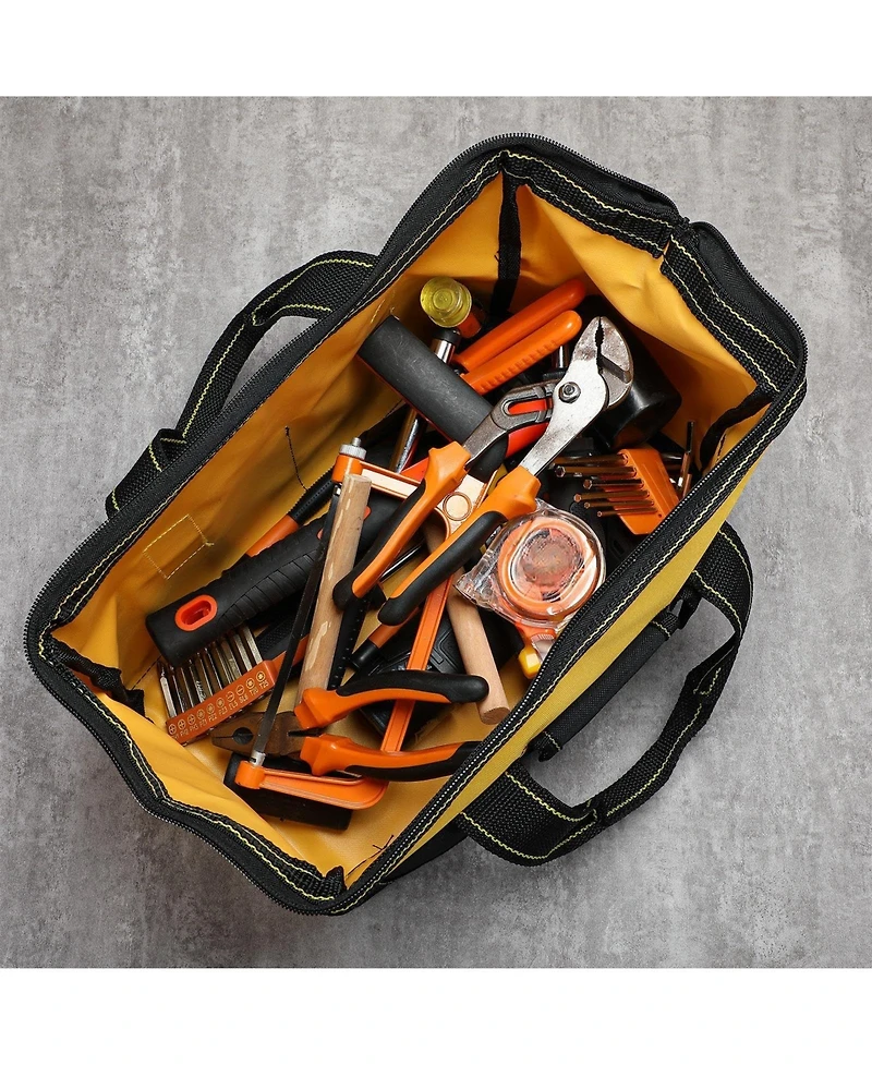 Xdovet Heavy-Duty Tool Bag with Waterproof Hard Base – Suitable for Electricians Carpenters and Technicians