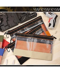 Xdovet Tool Pouch Bags Zipper Mesh Window 6pcs