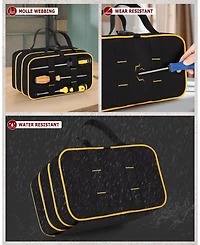 Xdovet Roll Up Tool Bag Tri-fold Organizer Window Cases Detachable