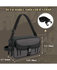Xdovet Canvas Tool Pouch Zipper Organizer Bag Electrician Utility