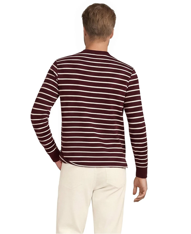 Lands' End Men's Long Sleeve Slub Crew