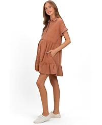 Pinkblush Women's Clay Button Down Mini Dress