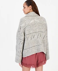 And Now This Women's Pointelle Button-Front Cardigan, Macy's Exclusive