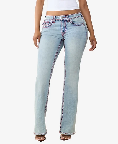 True Religion Women's Becca Bootcut Big T-Flap Jeans