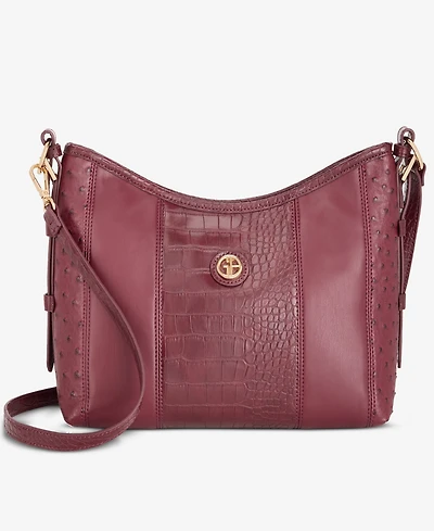 Giani Bernini Mixed Media Soft Shoulder Bag, Macy's Exclusive