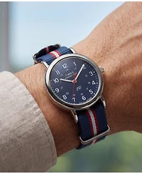 Timex Men's Quartz Analog Blue Nylon Watch 40mm