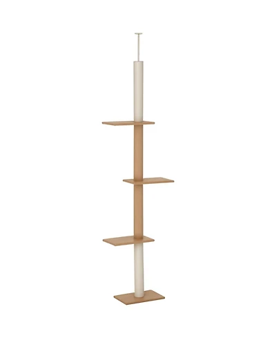 Ruie Floor to Ceiling Cat Tree Climbing Tower with Sisal Scratching Posts