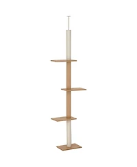 Ruie Floor to Ceiling Cat Tree Climbing Tower with Sisal Scratching Posts