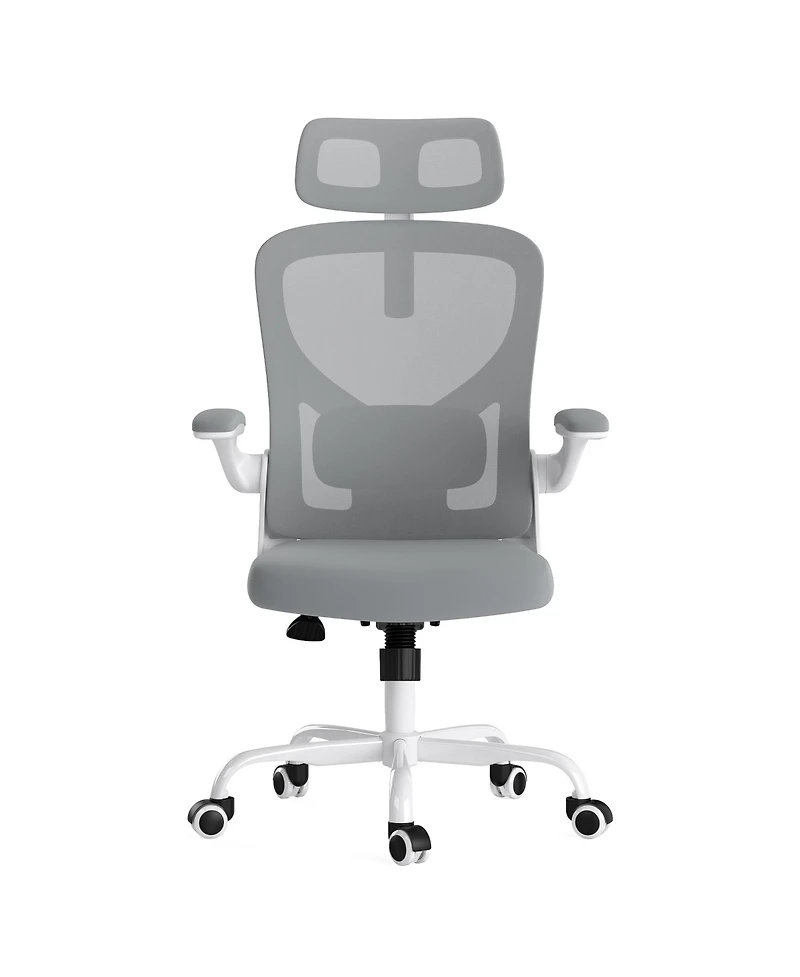 Flynama Mesh Office Chair with Headrest,Adjustable Lumbar Chair