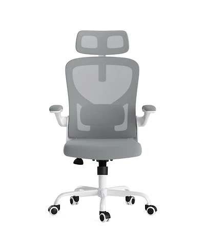 Flynama Mesh Office Chair with Headrest,Adjustable Lumbar Chair