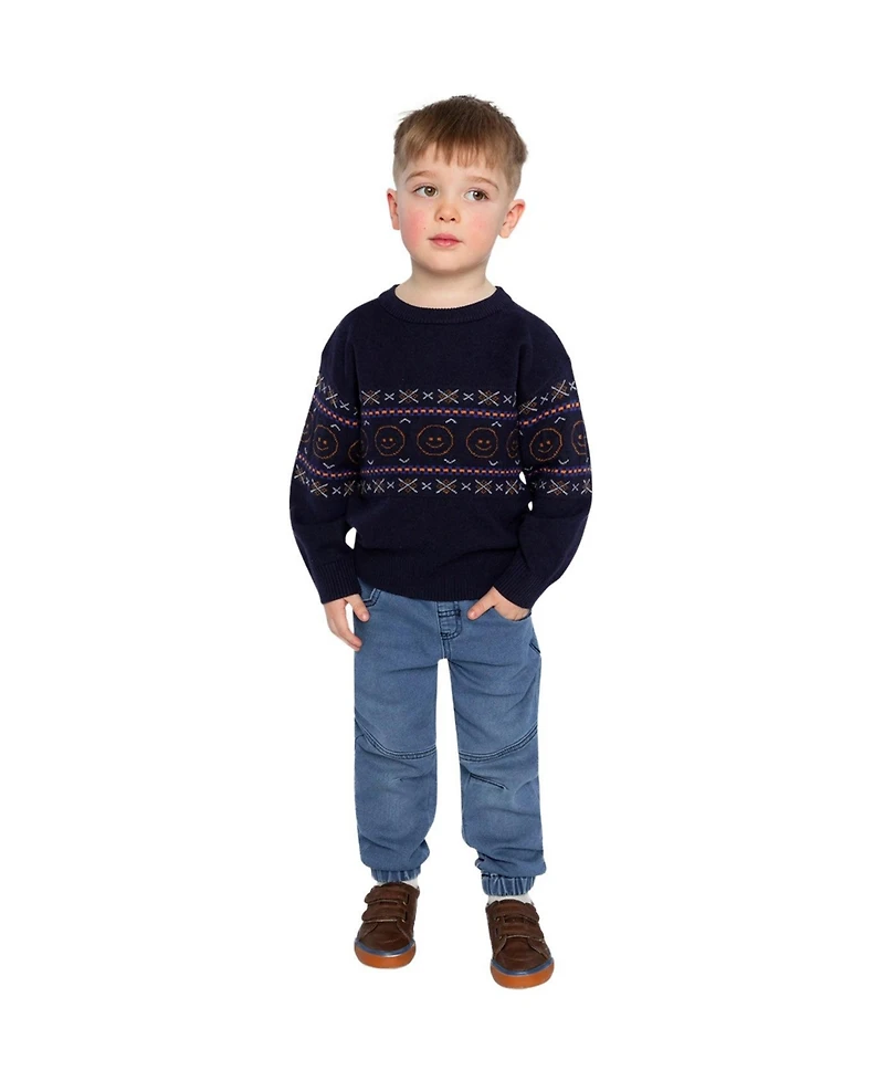 Deux par Toddler Boys 2T - 5T Jacquard Sweater