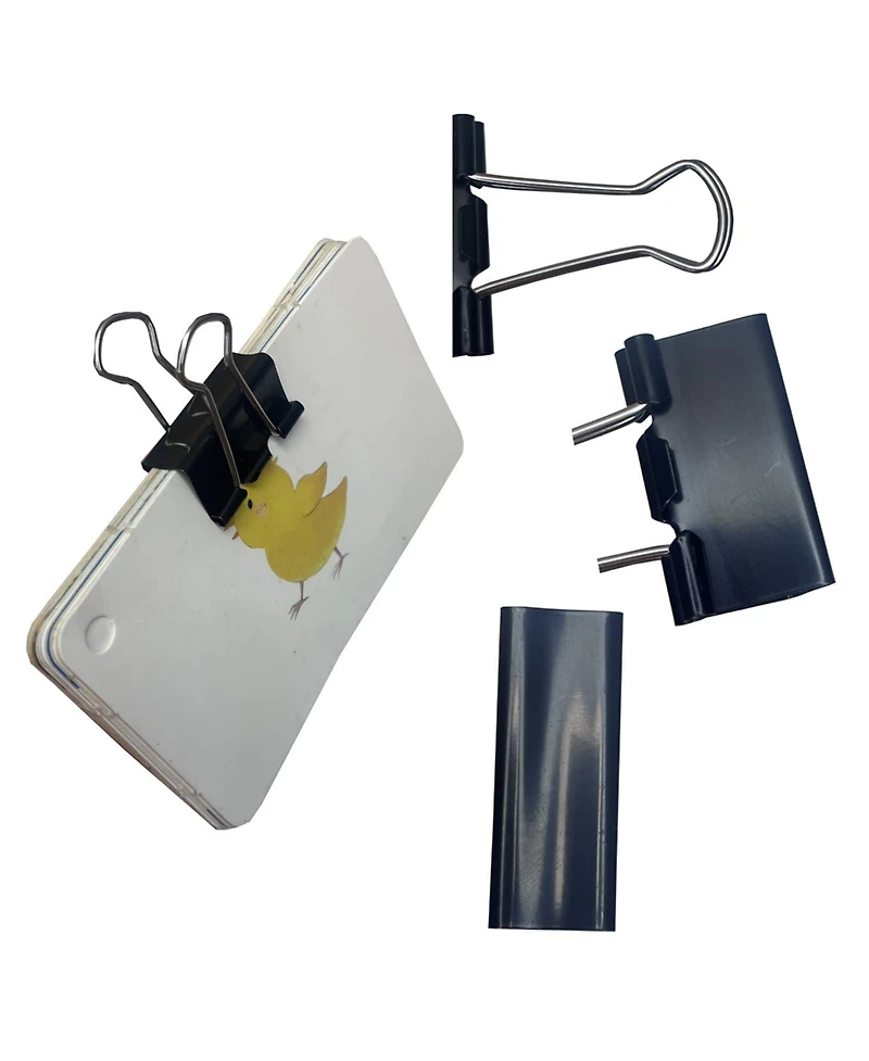 Danrong Binder Clips 3 Sizes 100 Pack Sturdy Multi Use Office School Home Supplies