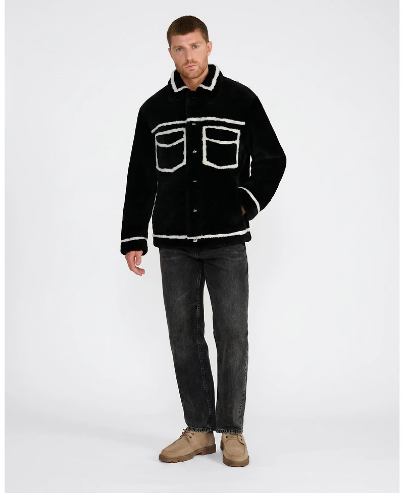 Furniq Uk Men's Ashton Shearling Jacket