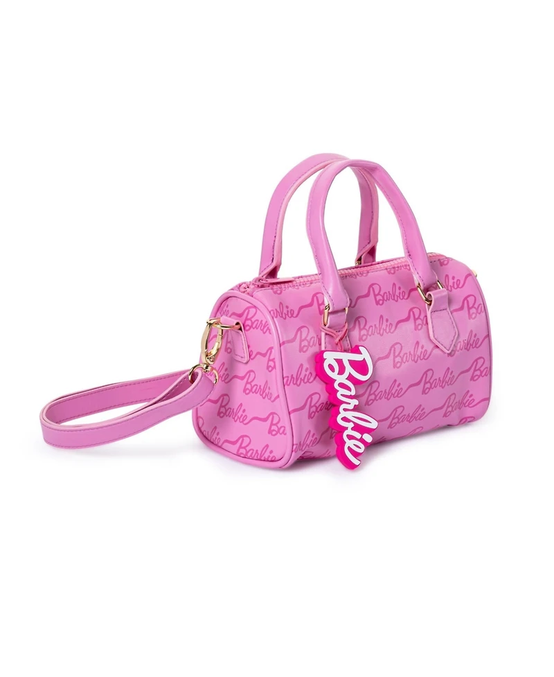 Barbie Kids Ribbon Script Mini Duffle Handbag