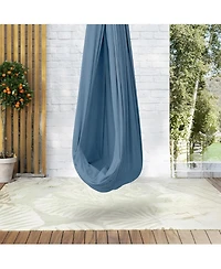 homfan Double-Layer Cotton Sensory Hammock Swing for Kids and Adults, 360degree(s) Swivel, Adjustable Height, Indoor and Outdoor