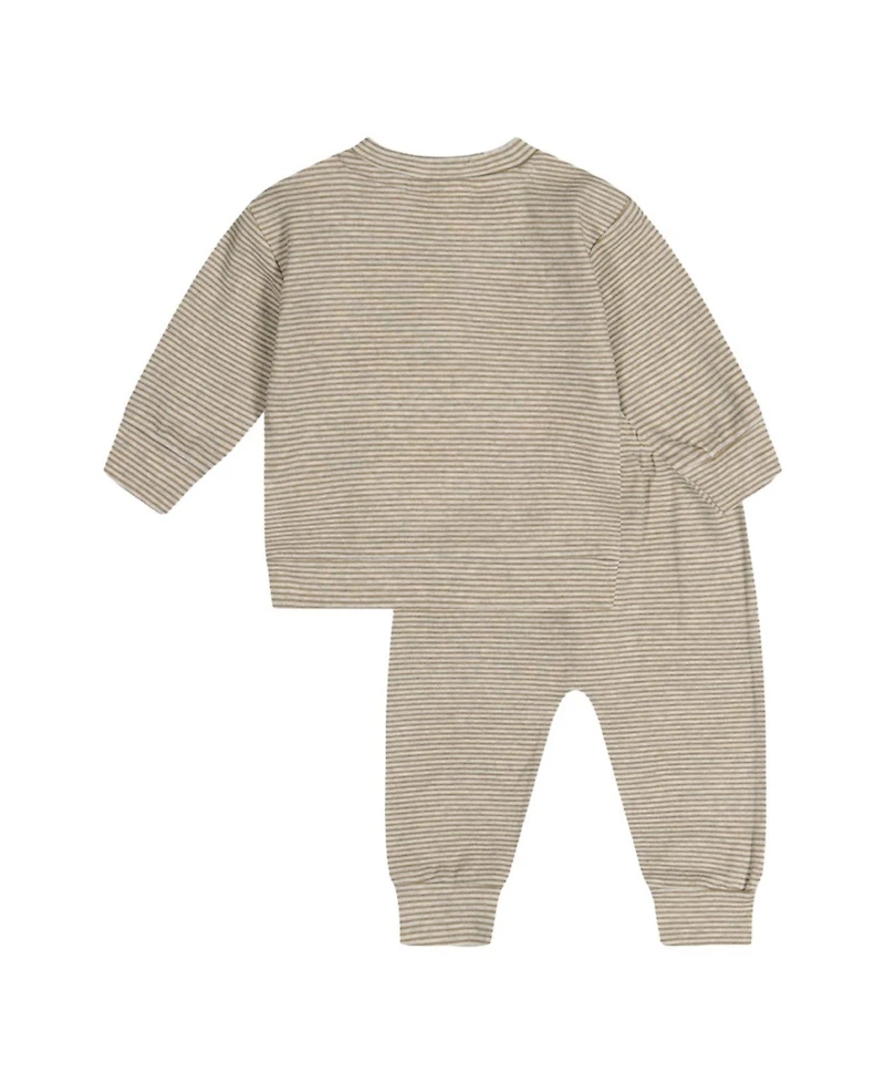 Deux par Baby Boy ( 3M to 24M ) Cotton Pants and Top Set Stripes