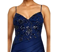Alex & Sophia Juniors V-Neck Dress