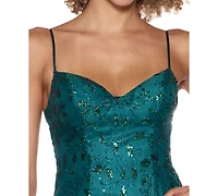 Alex & Sophia Juniors Sweetheart-Neck Dress