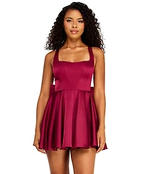 Alex & Sophia Juniors Square-Neck Dress