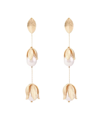 Petit Moments Falcao Earrings Petal Motif Drop-Earrings