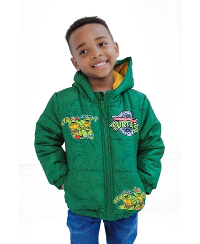 Teenage Mutant Ninja Turtles Toddler Boys ( 3T, 4T )Hooded Puffer Jacket