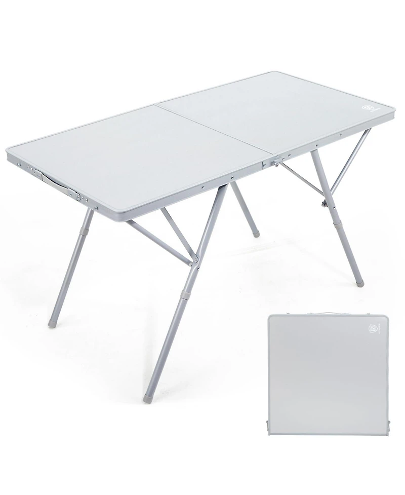 Piscifun Camping Table Fold Up Lightweight Portable Roll Aluminum Carry Bag Outdoor
