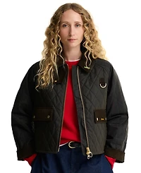Barbour Women's Tartan Icon Wax Quilt Jacket