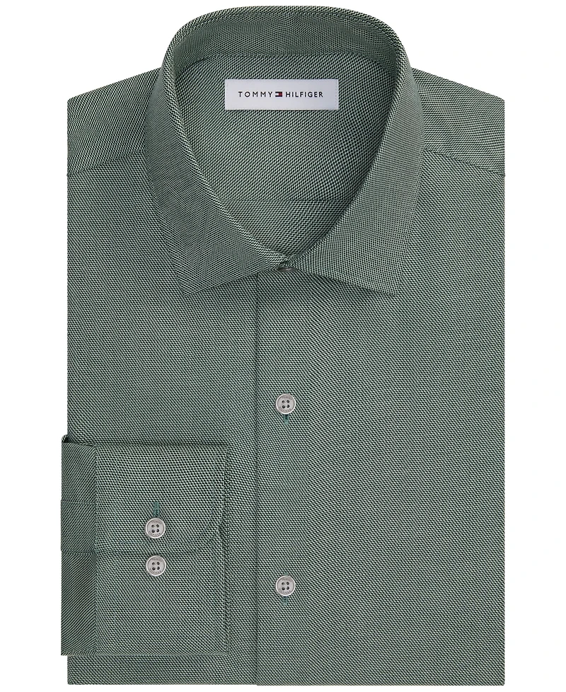 Tommy Hilfiger Men's Th Flex Stretch Slim-Fit Dress Shirt