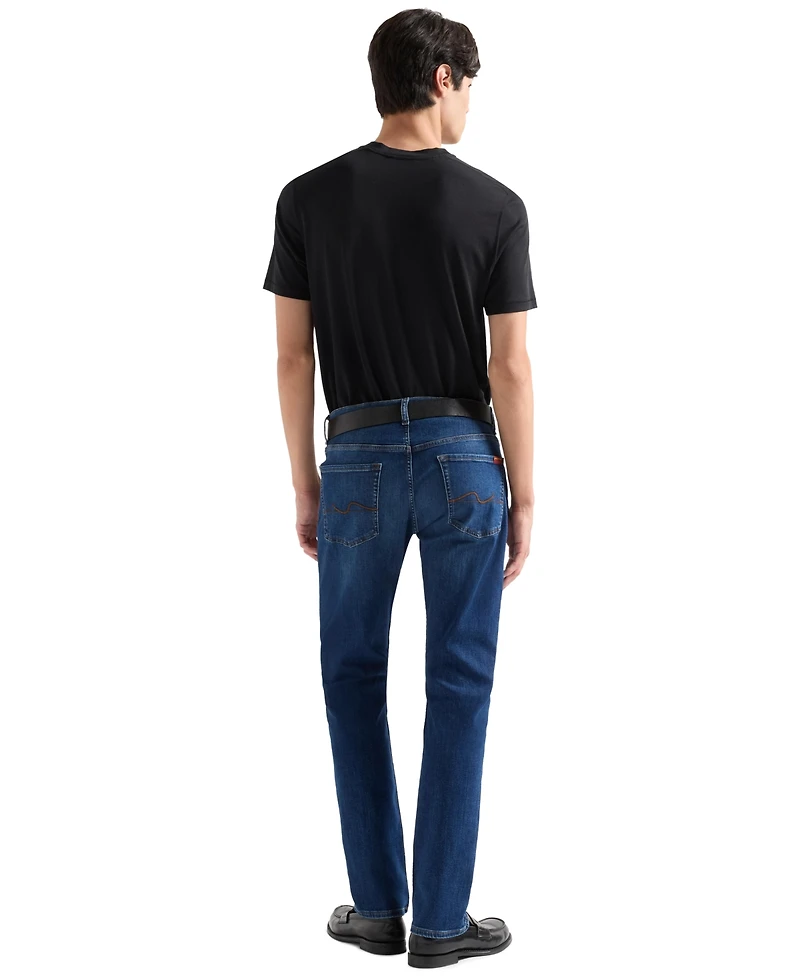 7 For All Mankind Men's Classic Shape Relaxed-Fit Jeans