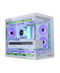 Lian-Li O11D Mini V2 Compact Tempered-Glass Case Compatible with Atx, M-atx, Mini-itx, and Atx Back-Connect Motherboards