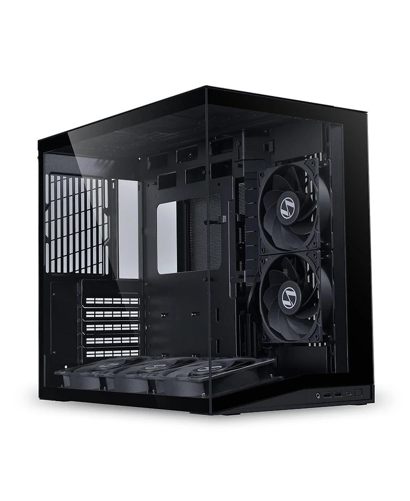 Lian-Li O11D Mini V2 Tempered Glass Pc Case with Fans, Compatible with Atx, M-atx, and Mini-itx Motherboards