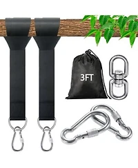 Piscifun Tree Swing Straps Hanging Kit Heavy Duty Adjustable 5000lbs Capacity Universal Fit For Outdoor Swings Hammocks
