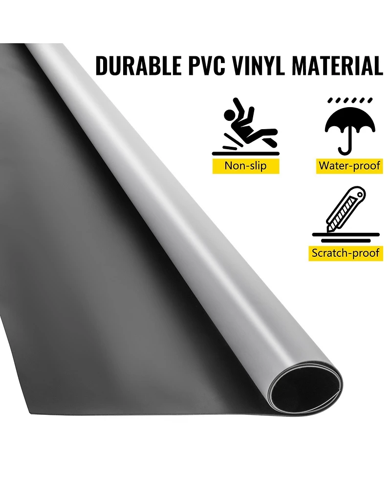 Sevorley Portable Roll-Out Dance Floor, 6.6 x 15.7 ft Reversible Pvc Practice Flooring for Ballet