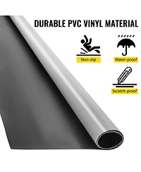 Sevorley Portable Roll-Out Dance Floor, 6.6 x 15.7 ft Reversible Pvc Practice Flooring for Ballet
