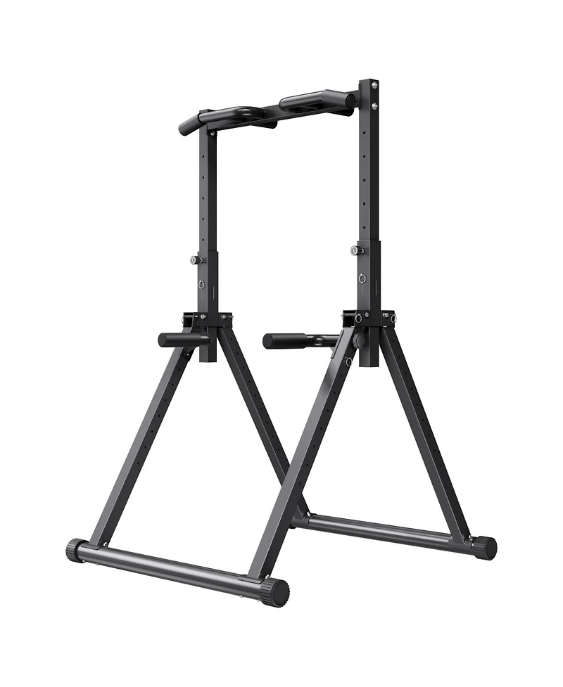 Sevorley Freestanding Foldable Pull-Up and Dip Station, 9-Level Height, 330 lb Capacity