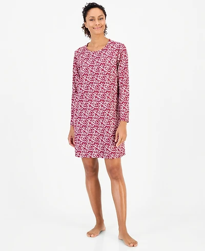 Charter Club Women's Long Sleeve Soft Knit Sleepshirt, Macy's Exclusive