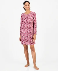 Charter Club Women's Long Sleeve Soft Knit Sleepshirt, Macy's Exclusive