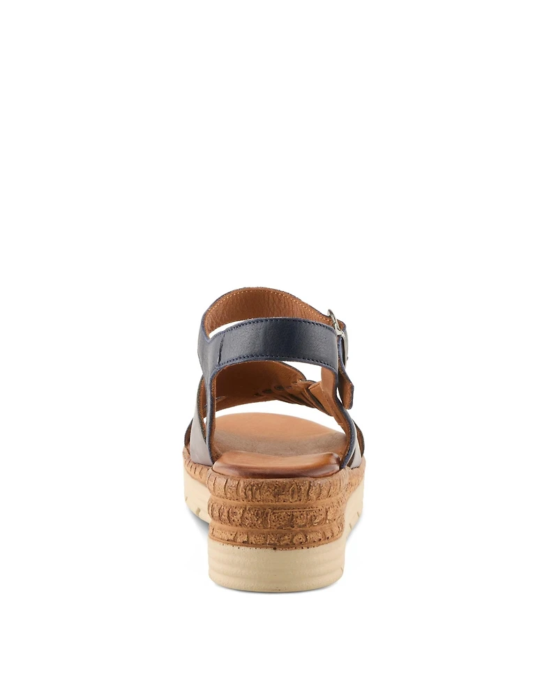 Spring Step Kirra Women's Wedge Sandal with Adjustable Strap