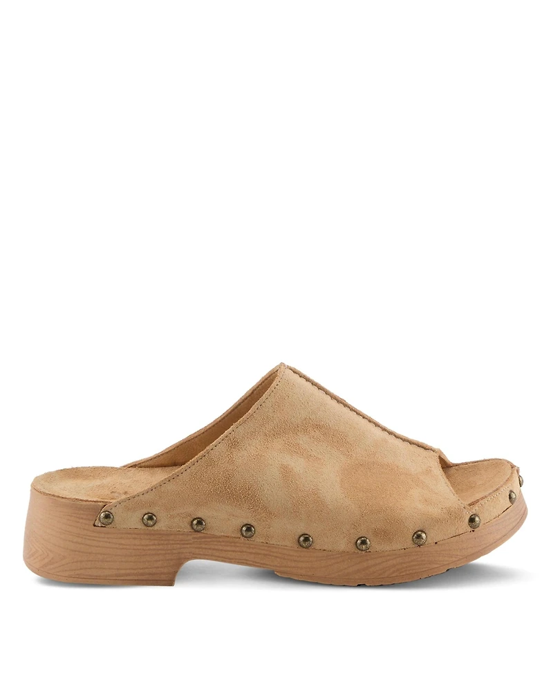 Spring Step Women's Emberlyn Wedge Soft Suede with Upper