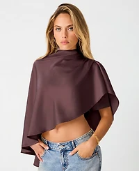Steve Madden Women's Valery Cape-Sleeve Top