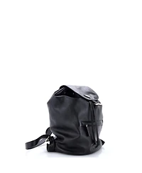 Pre-Owned Prada Medium Front Zip Drawstring Backpack Soft Calf