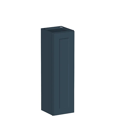 Boyel Living 12"x 42" Standard Wall Cabinet 1 Door 3 Shelves, Kitchen with Solid Wood Frame, Soft-Close Hinge