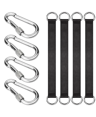 Piscifun 4 Tree Swing Straps Hanging Kit With Carabiners Heavy Duty For Hammocks And Swings