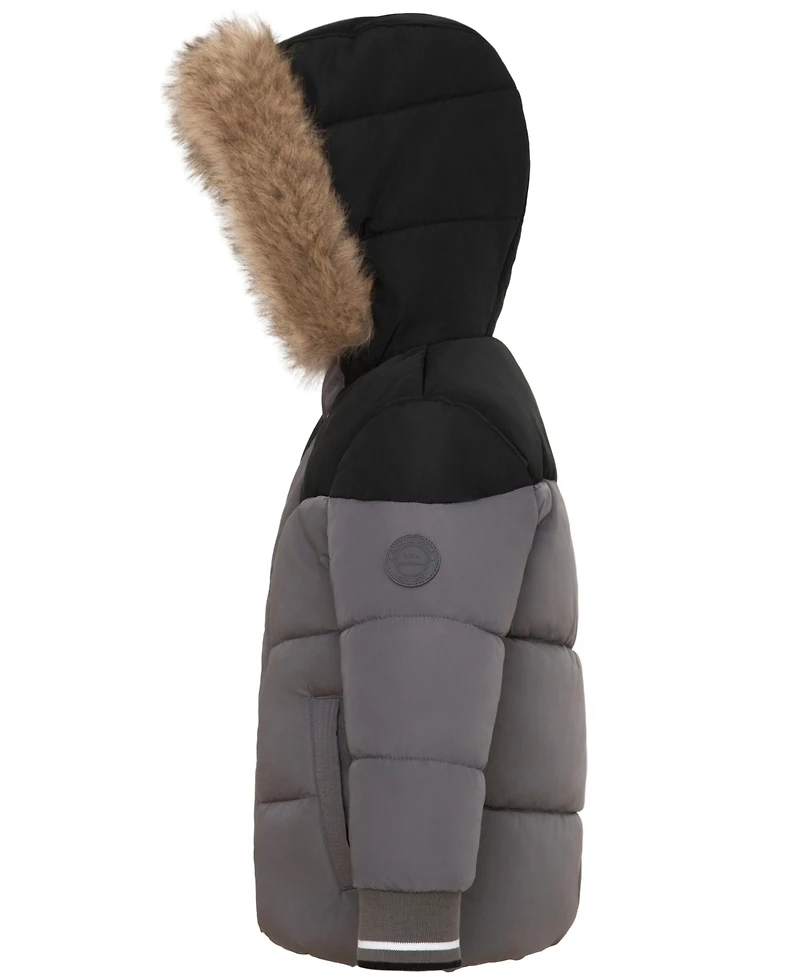 Rokka&Rolla Toddler Boys Fleece Lined Puffer Jacket Coat 2T-5T