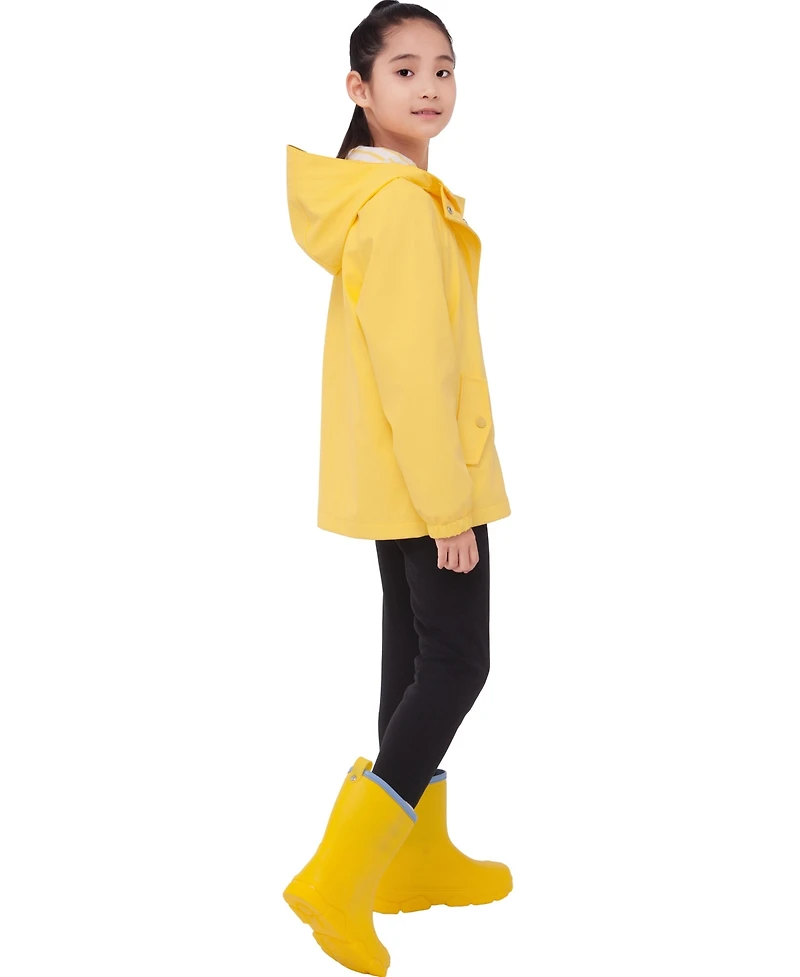 Rokka&Rolla Girls (4 - 18) Waterproof Rain Coat Rubberized Jacket